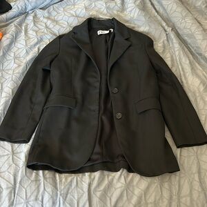 Black mid length jacket from Zara